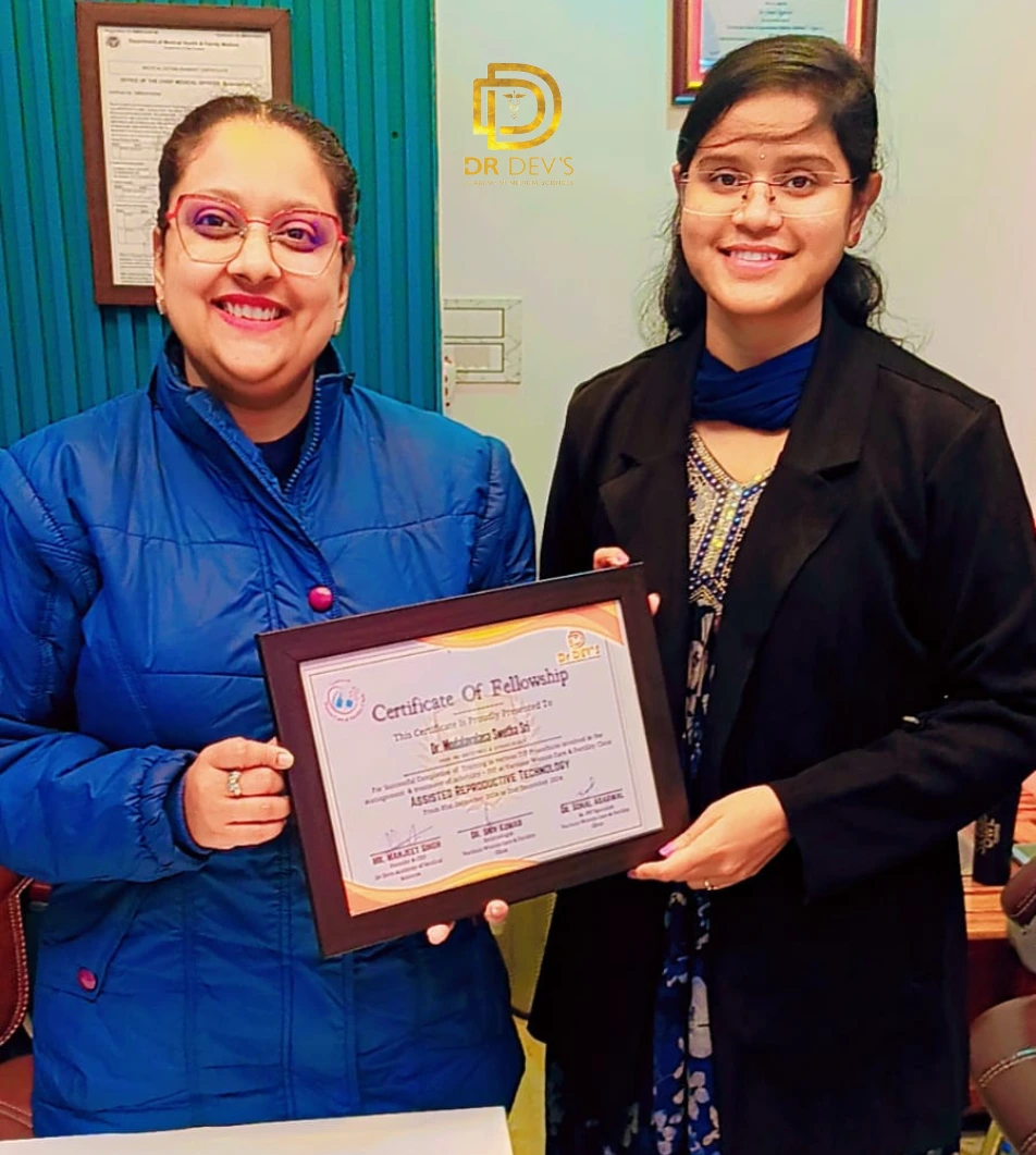 Dr Dev's academy student and teacher